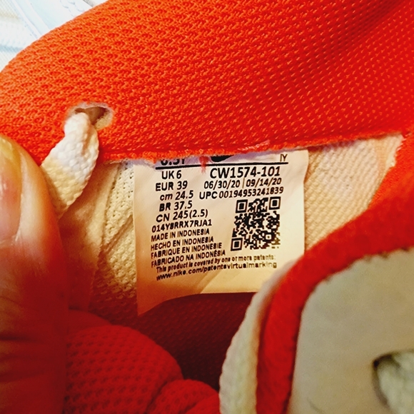 Nike Air Force 1 LV8 GS Double Swoosh Bright Crimson CW1574-101 Size 6.5 New - Picture 10 of 12